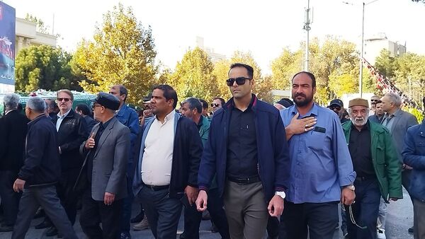 تشییع پیکر جانباز شهید علی فتح آبادی در نیشابور 