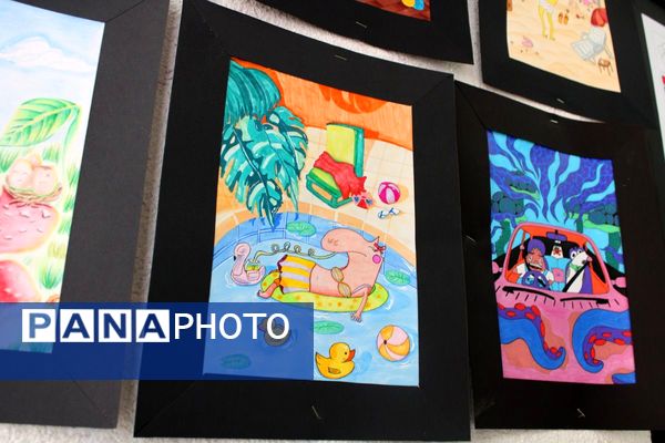 نمایشگاه آثار هنرجویان هنرستان فنی‌وحرفه‌ای دخترانه آفرینش پردیس