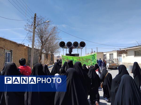 شهر وردنجان یک‌صدا به حمایت از فلسطین برخاست