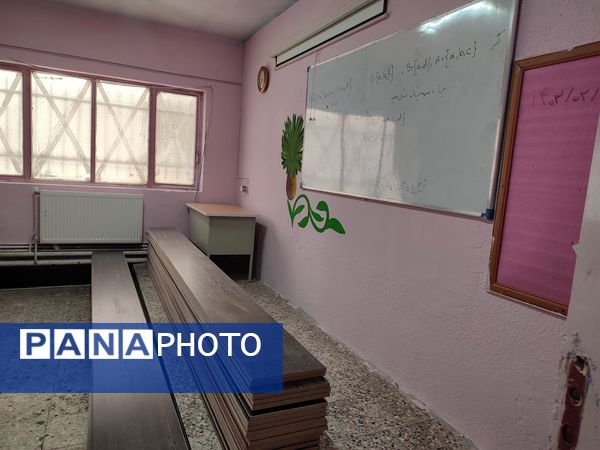 نوسازی و انجام اقدامات پروژه مهر در استقبال از بازگشایی مدارس در مدرسه عطیه شهرستان ملارد