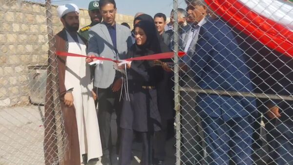 افتتاح زمین چمن مصنوعی طرح سلیمانی در مدرسه شهدای حیدرخانی ۲ کوهنانی