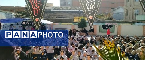 مراسم ایام فاطمیه در دبیرستان نجم قائمشهر