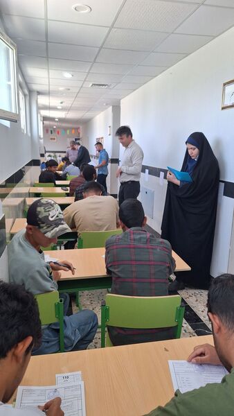 بازدید سرپرست اداره آموزش و پرورش استثنایی استان از روند برگزاری امتحانات نوبت دوم