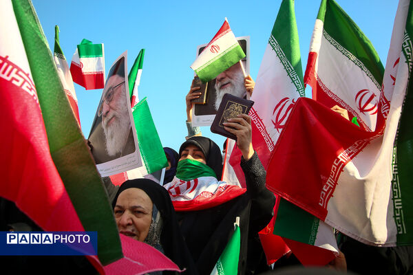 راهپیمایی محکومیت اقدامات تروریستی آمریکا و رژیم صهیونیستی علیه ملت ایران