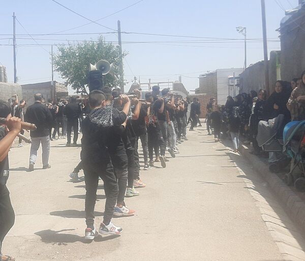 عزاداری روز عاشورای حسینی در روستای حسن آباد بلهر 