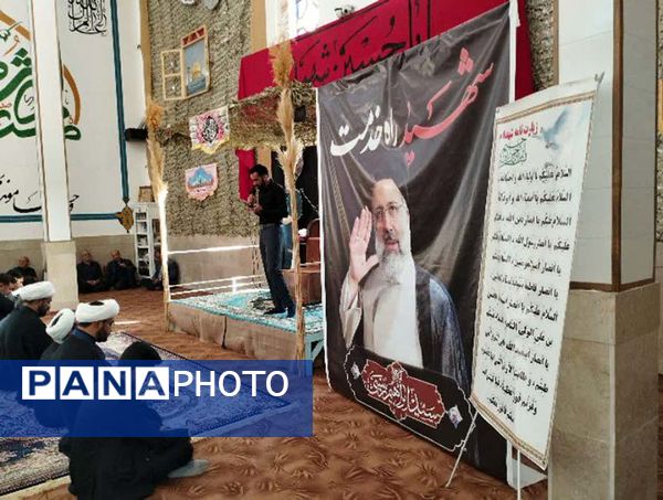 عزاداری سیدالشهدای خدمت «شهید آیت‌الله رئیسی» در کوهبنان