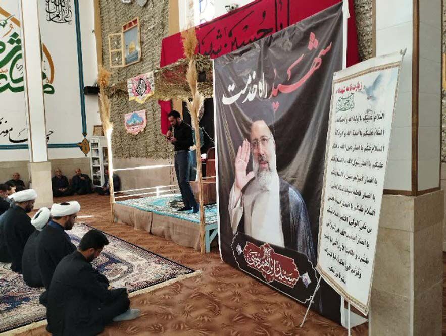 عزاداری سیدالشهدای خدمت «شهید آیت‌الله رئیسی» در کوهبنان