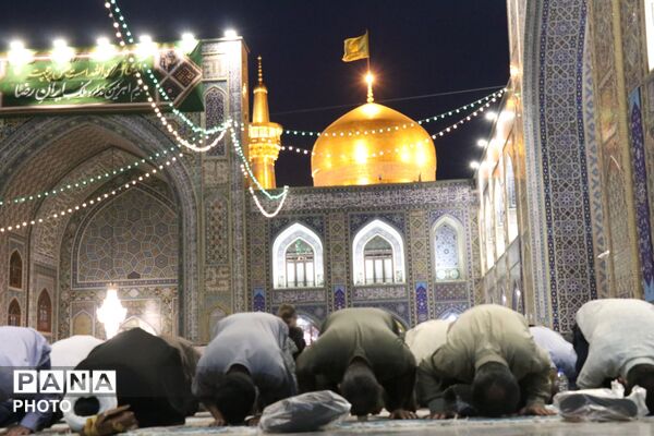 شام ولادت علی ابن موسی‌الرضا، در حریم رضوی