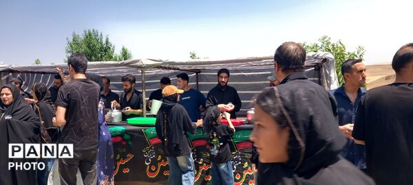 عزاداری اربعین در روستای درویشان