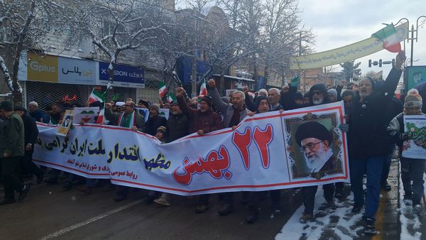 راهپیمایی ۲۲ بهمن در آشخانه