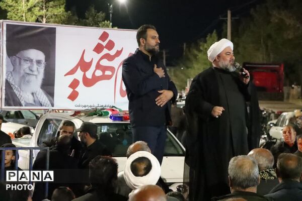 سوگواری مردم بخش بهمن ابرکوه در نهمین شب شهادت امام شهیدشان