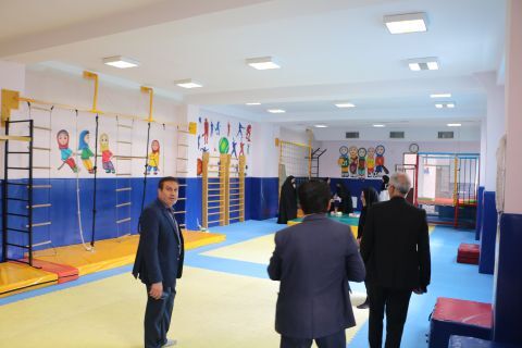 بازدید از اتاق درس تر بیت بدنی دبستان شاهد لاله‌ها ری یک