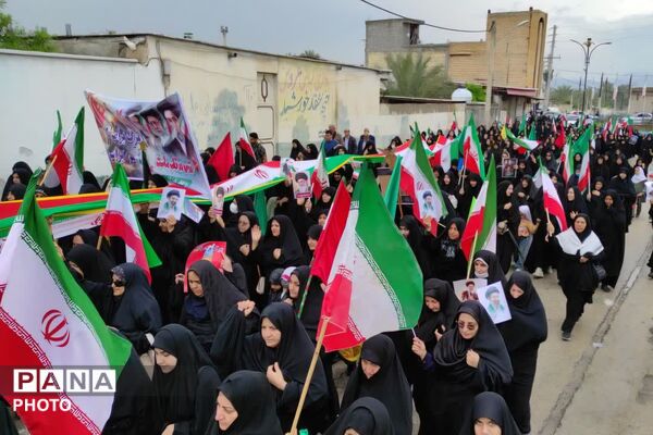 حضور پرشور مردم خشت‌ و کمارج در راهپیمایی روز قدس