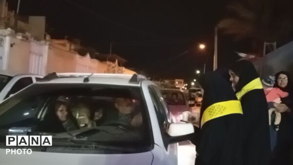 موکب دبیرستان دخترانه عفت در سوگ رهبر شهیدمان