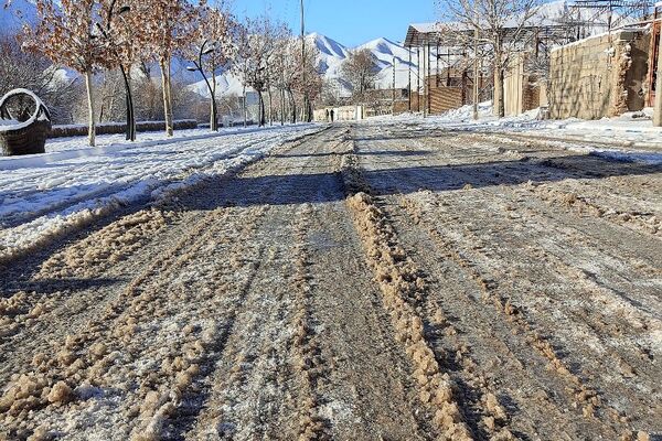 اولین برف زمستانی در بار