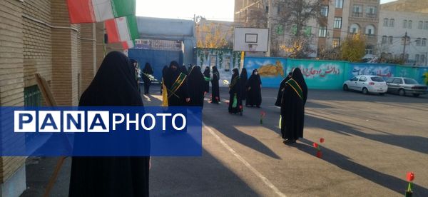 مراسم استقبال از شهدای گمنام در دبیرستان شهید صدوقی ناحیه 2 کرج 