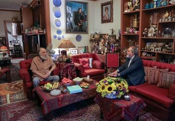 رائد فریدزاده به دیدار داریوش ارجمند رفت