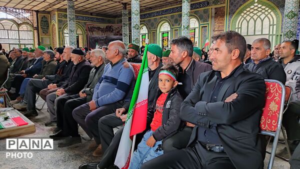 مراسم گرامیداشت چهلم امام شهید در گلزار شهدای  شهر بار نیشابور-۱