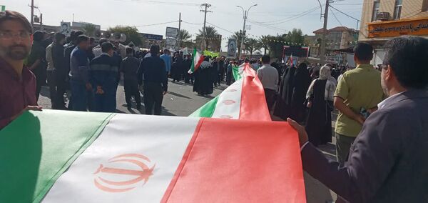 راهپیمایی پرشور مردم جیرفت