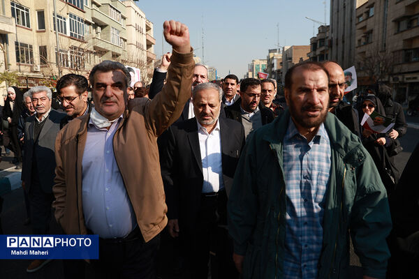 حضور وزیر آموزش و پرورش در راهپیمایی محکومیت اقدامات تروریستی علیه ملت ایران