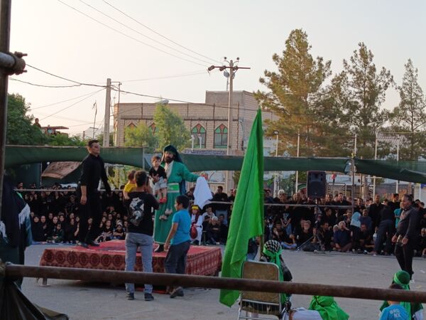 تعزیه خوانی روز عاشورا در دهستان رزق‌آباد