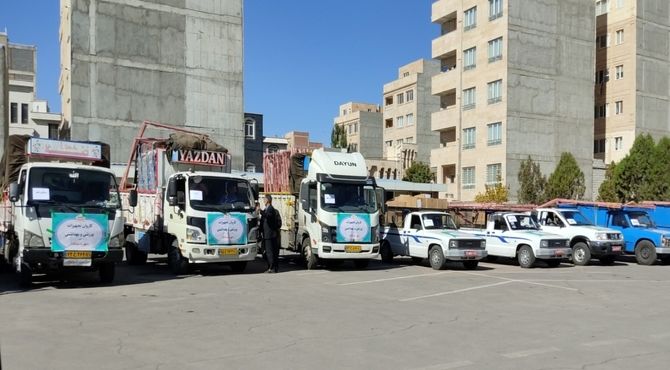 ارسال کاروان تجهیزات ورزشی وبهداشتی به مناطق ونواحی استان اردبیل 