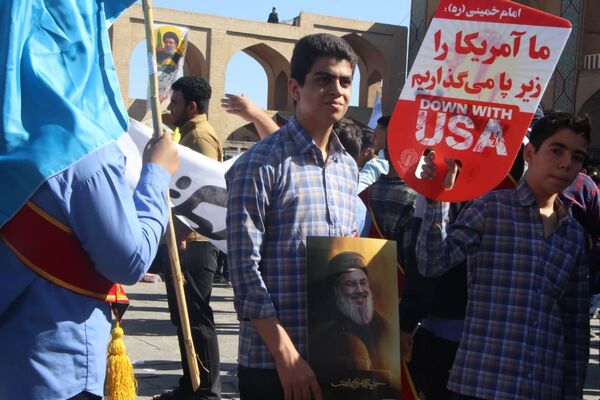 مراسم 13 آبان ماه سالروز تسخیر لانه جاسوسی آمریکا در یزد 