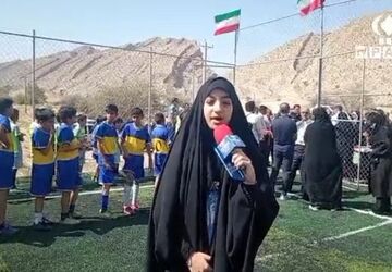 افتتاح زمین چمن مصنوعی در روستای تلخاب ارم دشتستان
