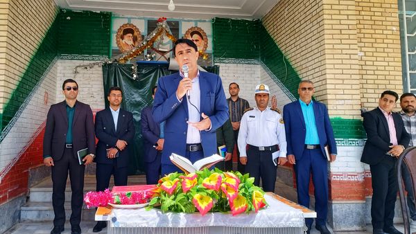 نواخته شدن زنگ سلامت در دبیرستان الزهرا شهرستان مارگون