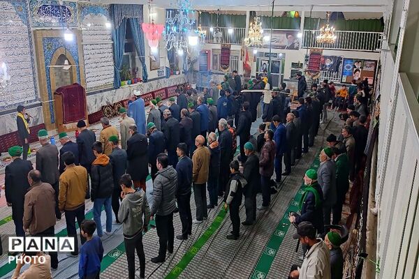 ضیافت افطاری همراه با نماز جماعت مغرب و عشاء در مسجد جامع شهر بار 