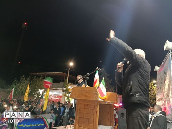 راهپیمایی شهروندان شهرستان مانه 