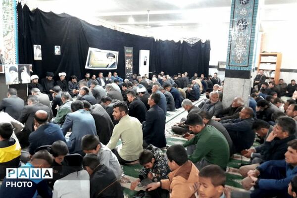 اجتماع بزرگ مردم قلعه رئیسی در پی شهادت رهبر معظم انقلاب 