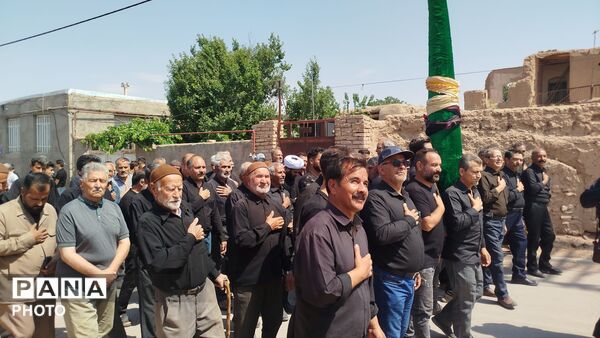 مراسم عزاداری در روز عاشورا همراه با حضور پر شور مردم روستای شوریاب