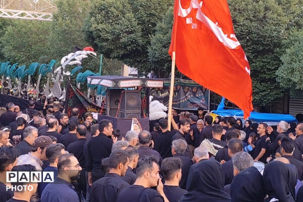 سوگ و ارادت عزاداران حسینی در شهر صغاد