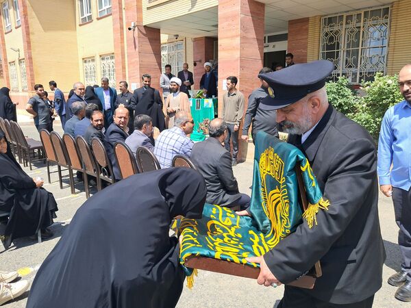پرچم متبرک رضوی در مدارس شهرستان عجب‌شیر 