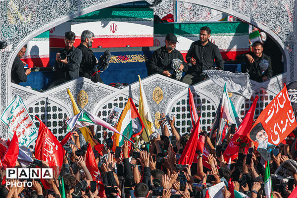تشییع پیکر رهبر شهید انقلاب در مشهد مقدس-۲