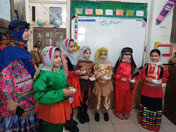برگزاری جشن چهارشنبه سوری ایمن  در دبستان سارا شهرستان ملارد 