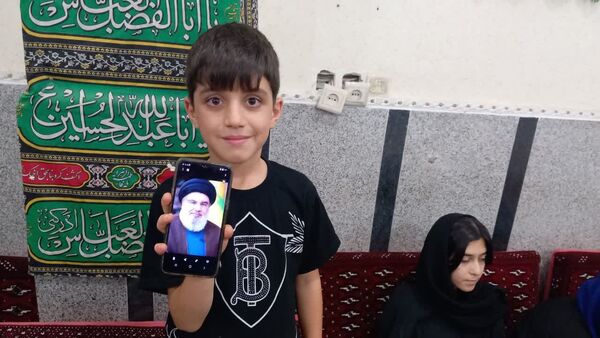 مراسم شهادت دبیر کل حزب الله لبنان در مسجد امام سجاد(ع) قائمشهر