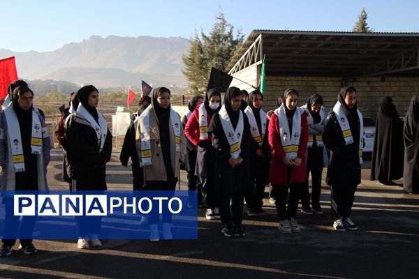 یادواره شهدای دانش‌آموزی سامان در ایام فاطمیه 