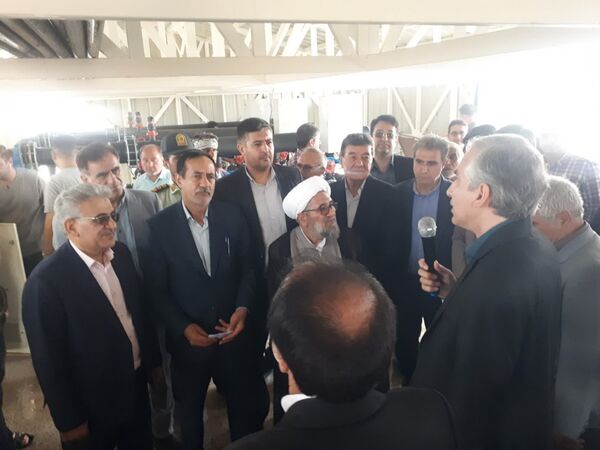 آیین افتتاح طرح آبیاری نوین مزرعه تعاونی در روستای اسلام آباد شهرستان سملقان