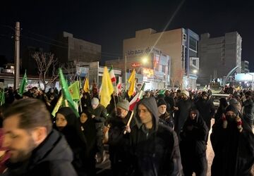 اجتماع  مردم کرج در خونخواهی شهید امت 