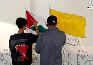 نمایشگاه نقاشی حماسه حسینی در ناحیه ۷ مشهد مقدس
