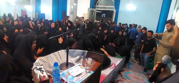 وداع با پیکر جانباز شهید حاج منوچهر بخشنده