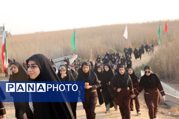 شهدای غواصِ دست‌بسته، میزبان کاروان راهیان نور دانش‌آموزان دختر کوهدشت در علقمه