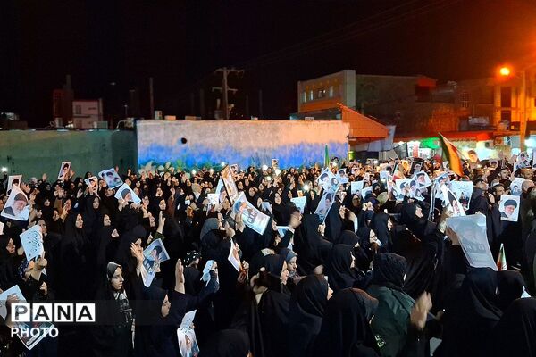 مراسم بزرگ عزاداری به‌مناسبت گرامیداشت شهادت جانسوز حضرت آیت‌الله امام خامنه در باشت