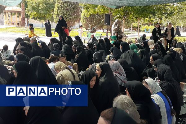  مراسم ختم دعای عرفه کنار مزار شهدای گمنام نسیم شهر 