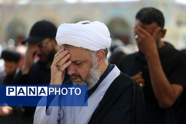 عرض تسلیت دسته‌های عزاداری سالروز شهادت امام باقر(ع) به کریمه اهل بیت