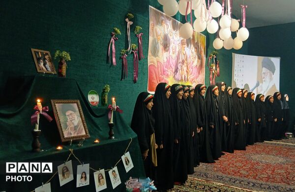 حضور پرشور دختران در جشن میلاد حضرت معصومه(س)
