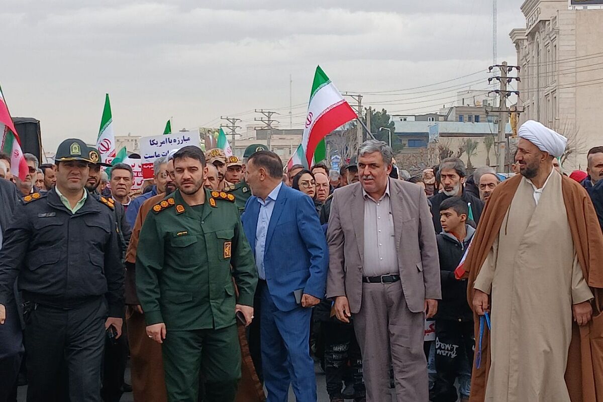 حضور مردم چهاردانگه در جشن چهل و هفتمین سالگرد شکوهمند انقلاب اسلامی