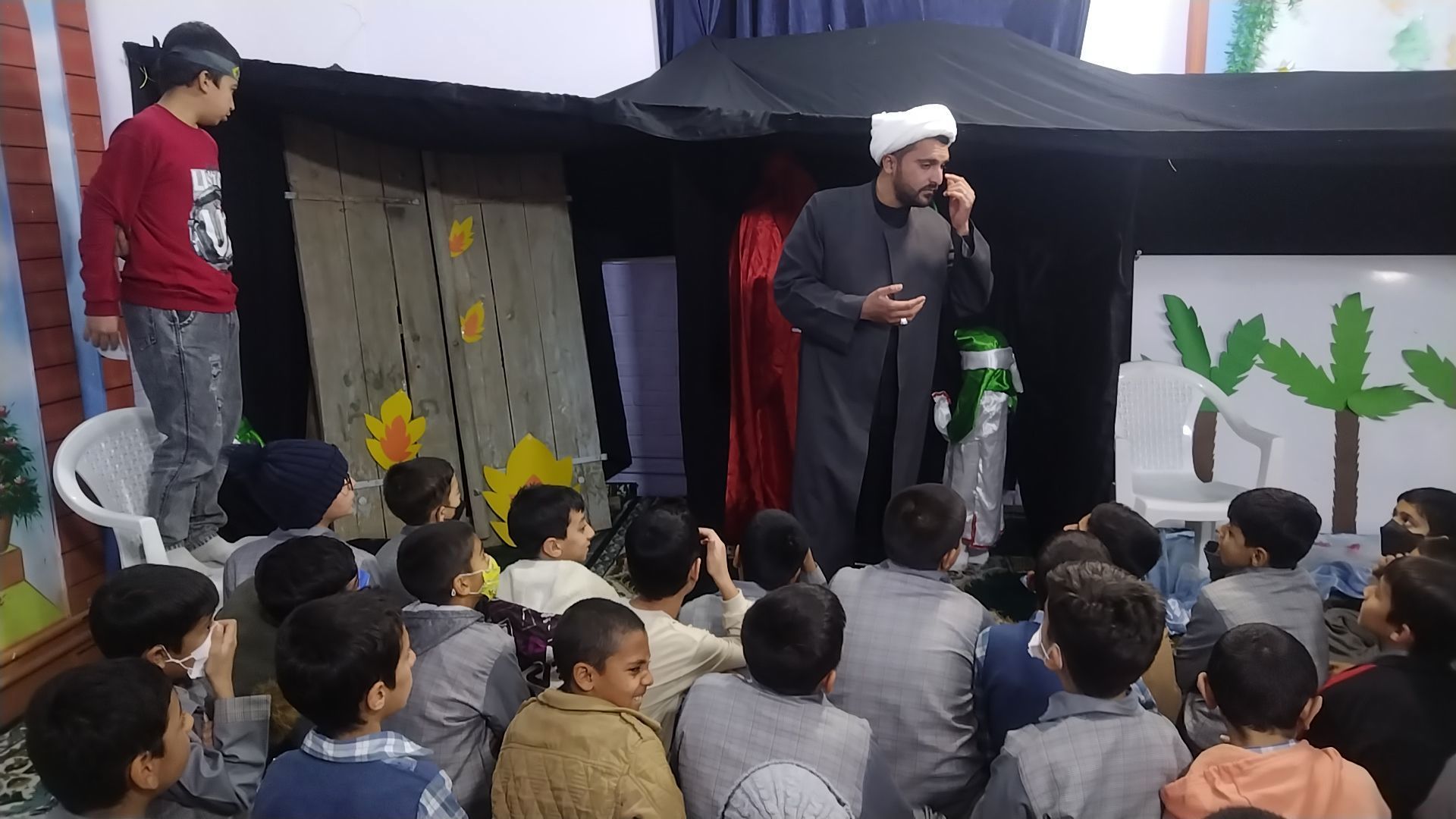 مراسم عزاداری حضرت زهرا (س) در دبستان پسرانه فضیلت 